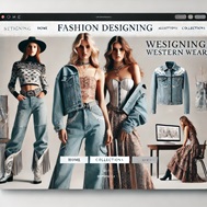 models with western wear dresses