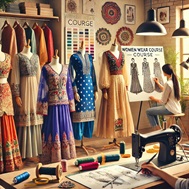 womens wear models dresses hanged in a class